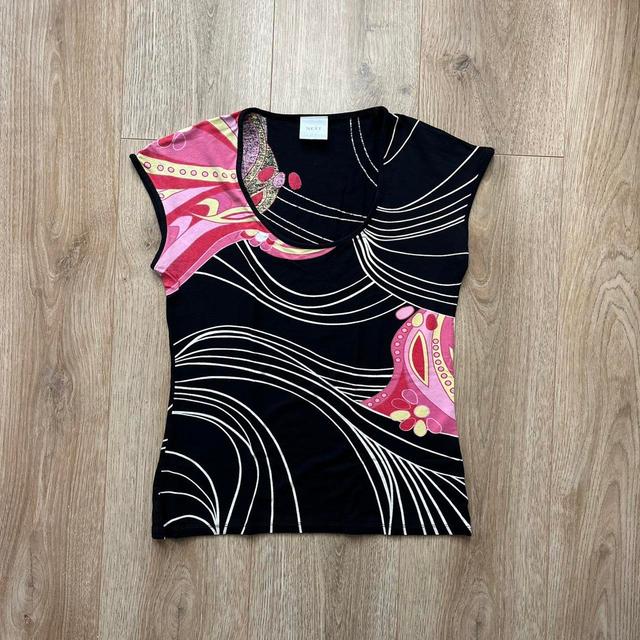 Next Women's T-shirt - Black/Pink - 12 on Productcaster.