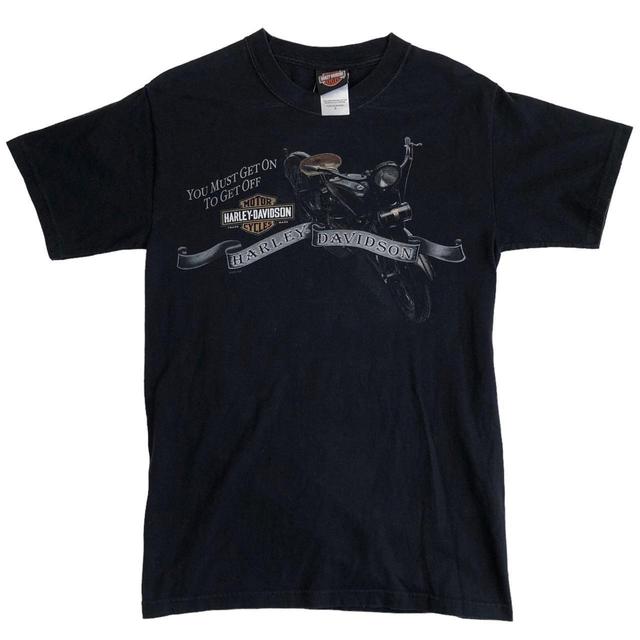 Harley Davidson Men's T-shirt - Black - S on Productcaster.