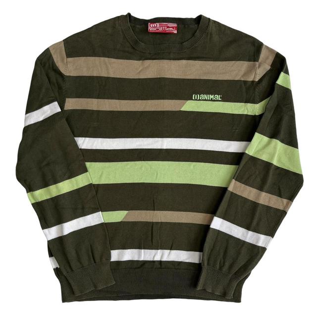 Animal Men's Jumper - Khaki/Green - M on Productcaster.