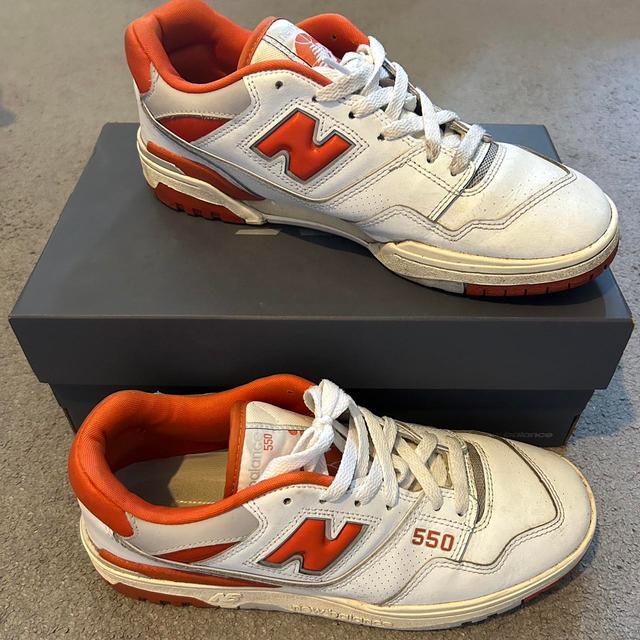 New Balance Men's Trainers - White/Orange - UK 9.5 on Productcaster.