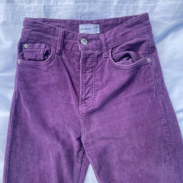 Stradivarius Women's Flare Jeans - Purple - UK 6 on Productcaster.