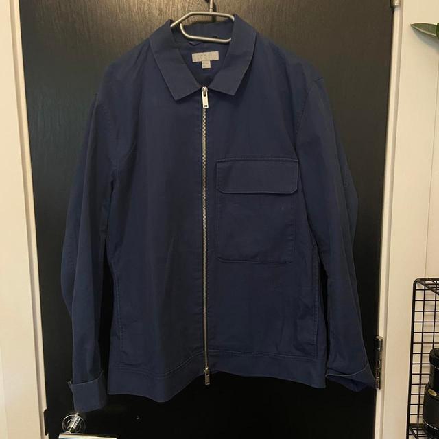 COS Men's Lightweight Jacket - Navy/Blue - S on Productcaster.