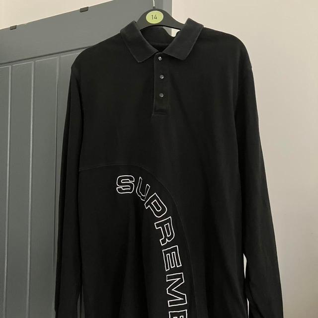 Supreme Men's Polo shirt - Black - M on Productcaster.