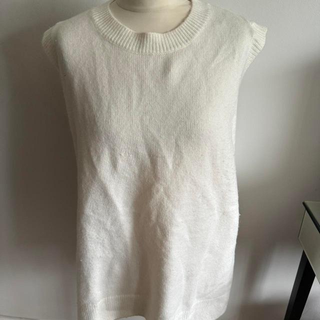 H&M Women's Jumper - White/Cream - L on Productcaster.