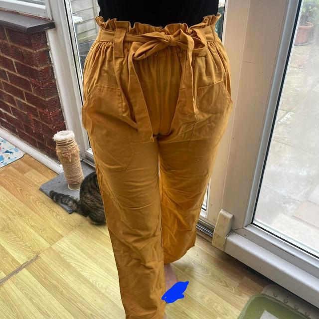 Preloved Women's Trousers - Yellow - UK 8 on Productcaster.