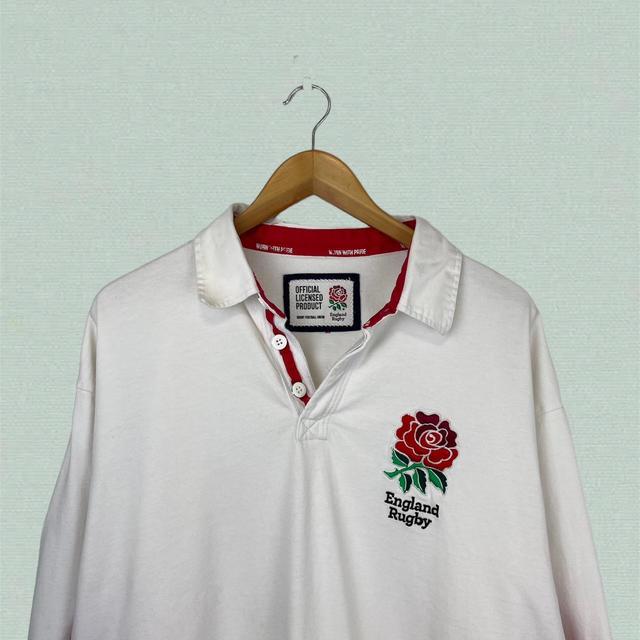 England Rugby Men's Polo shirt - White - XXL on Productcaster.