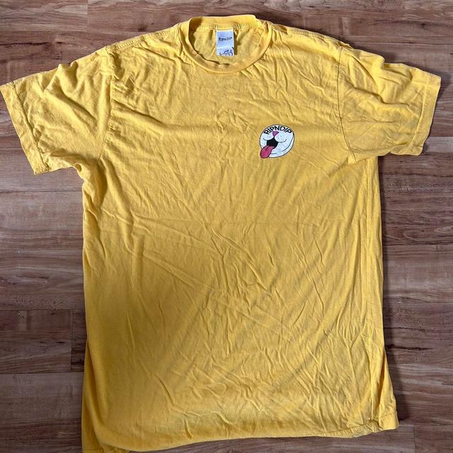 RIPNDIP Men's T-shirt - Yellow - L on Productcaster.