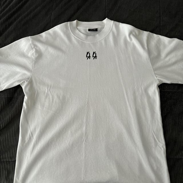 Men's T-shirt - White/Black - M on Productcaster.