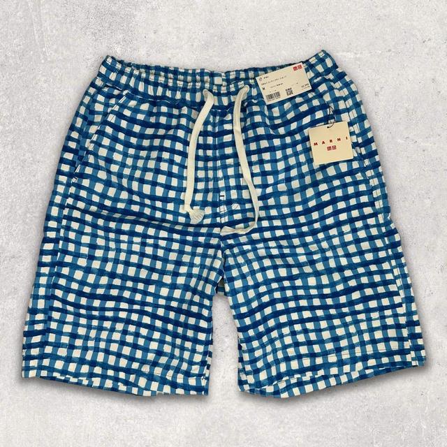 Marni Men's Shorts - Blue/White - M on Productcaster.