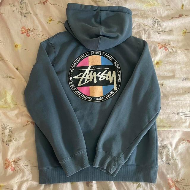 Stüssy Women's Hoodie - Blue - S on Productcaster.