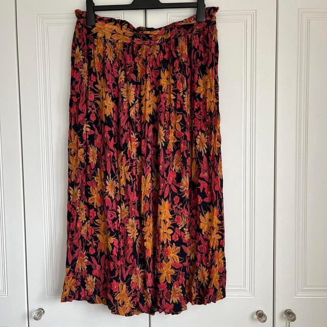 Vintage Women's Casual Skirt - Multi/Orange - UK 12 on Productcaster.