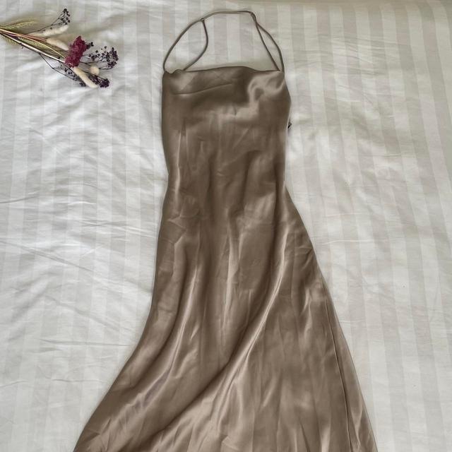 Women's Slip Dress - Gold - 10 on Productcaster.