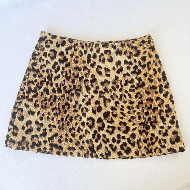 Reworked Women's Mini Skirt - Brown - UK 18 on Productcaster.