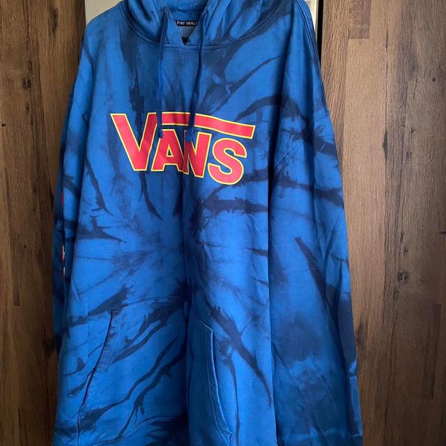 Vans Men's Hoodie - Blue/Multi - XXL on Productcaster.