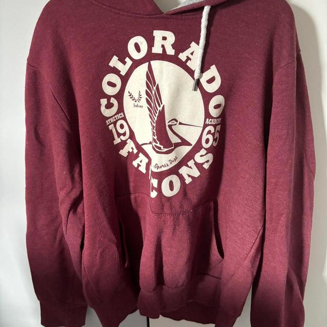 Men's Hoodie - Burgundy - L on Productcaster.