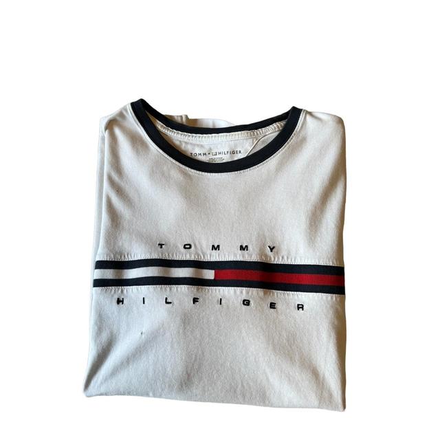 Tommy Hilfiger Men's T-shirt - White - S on Productcaster.