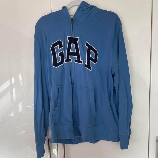 Gap Men's Hoodie - Blue - L on Productcaster.