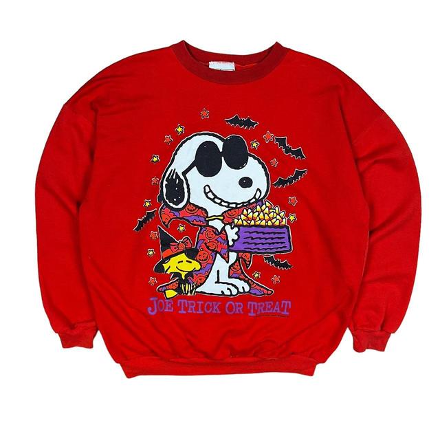 Peanuts Men's Sweatshirt - Red - XL on Productcaster.