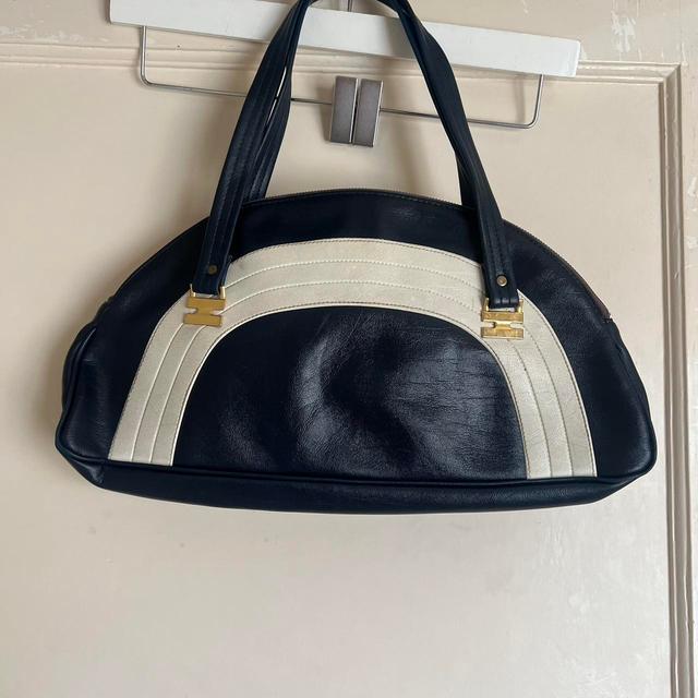 Unique Vintage Women's Shoulder bags - Navy on Productcaster.