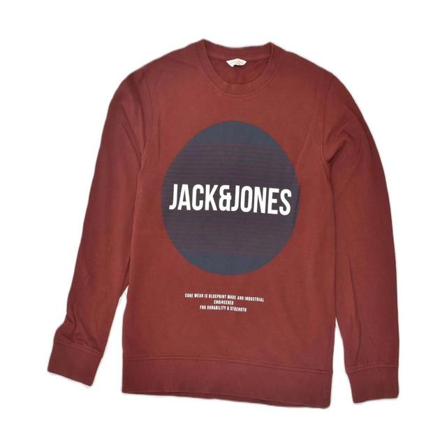 Jack & Jones Men's Sweatshirt - Burgundy - XS on Productcaster.