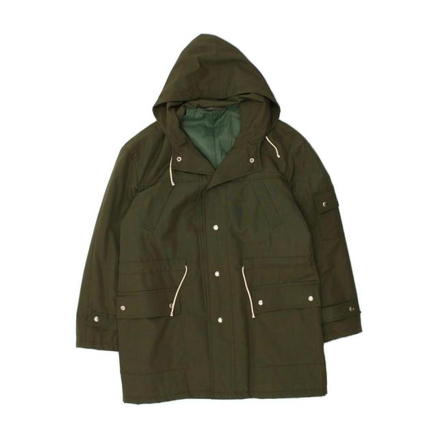 Vintage Men's Windbreaker Jacket - Green - L on Productcaster.