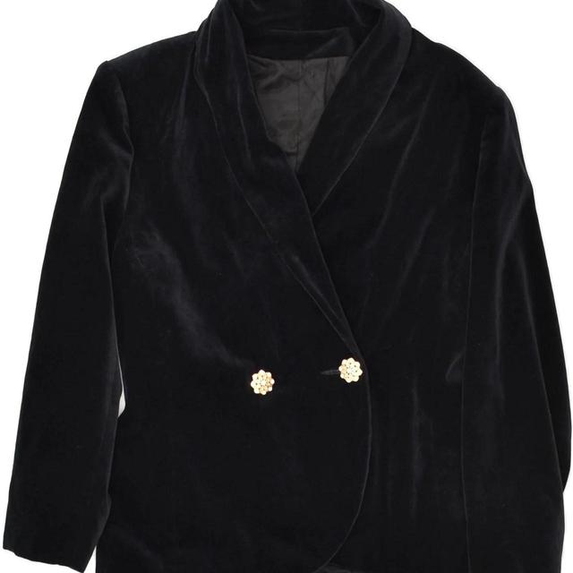 Vintage Women's Tailored jacket - Black - M on Productcaster.