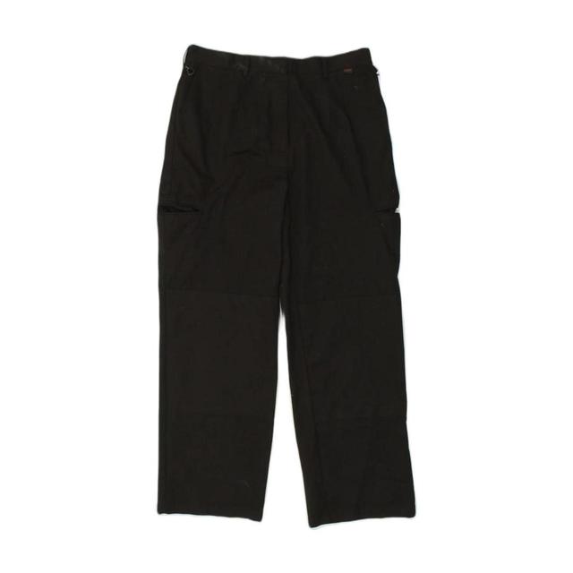 Vintage Women's Cargo Trousers - Black - L on Productcaster.