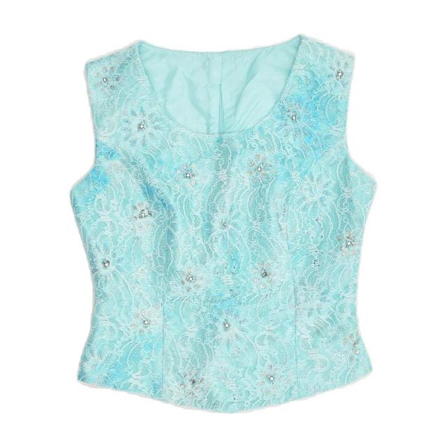 Vintage Women's Blouse - Blue - S on Productcaster.