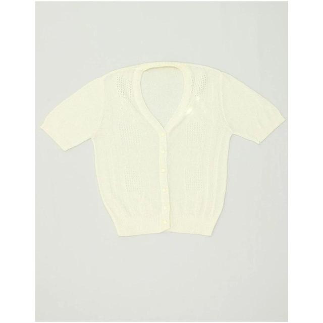 Vintage Women's Cardigan - Cream - L on Productcaster.