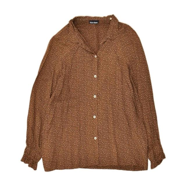 Vintage Women's Polo shirt - Brown - L on Productcaster.