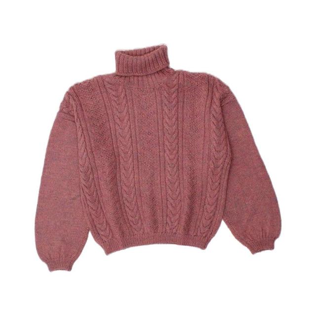 Vintage Women's Jumper - Pink - L on Productcaster.