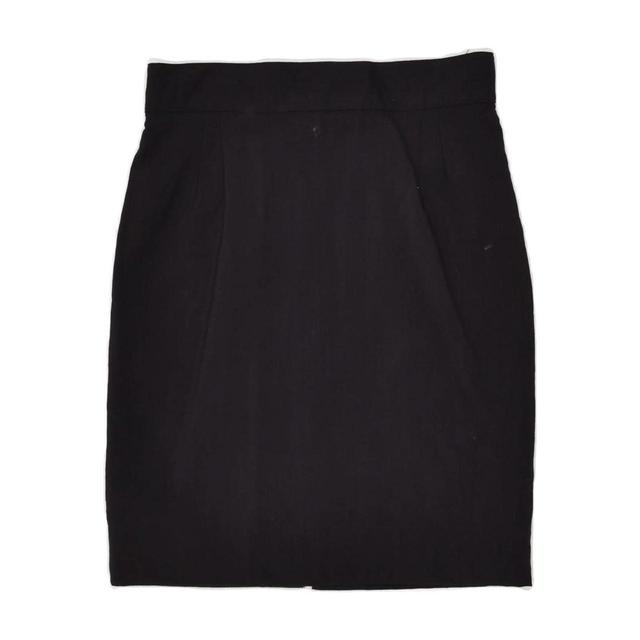 Vintage Women's Wool Skirt - Blue/Navy - S on Productcaster.