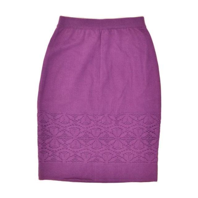 Vintage Women's Cotton Skirt - Purple - XS on Productcaster.