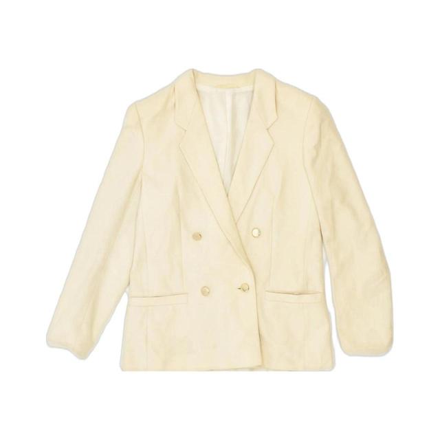 Vintage Women's Tailored jacket - Cream - M on Productcaster.