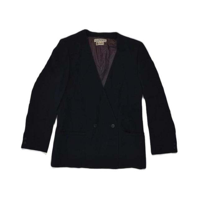 Vintage Women's Tailored jacket - Black - M on Productcaster.