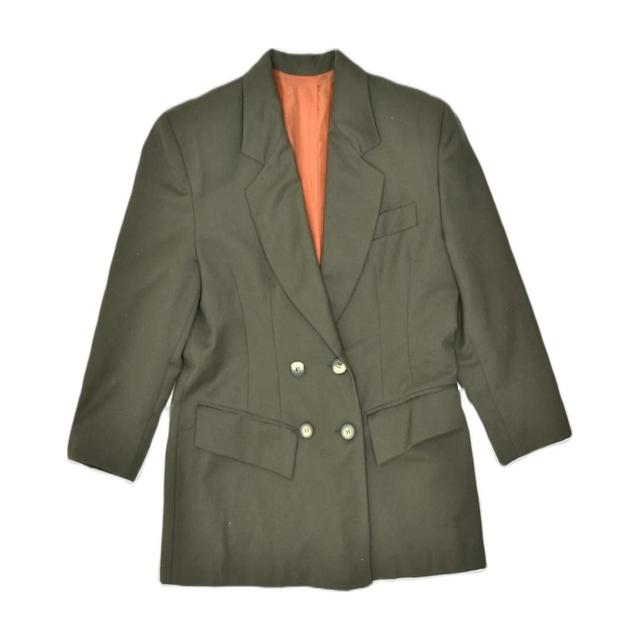 Vintage Women's Tailored jacket - Brown/Khaki - M on Productcaster.