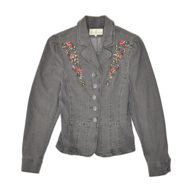 Vintage Women's Cotton Jacket - Grey - XS on Productcaster.