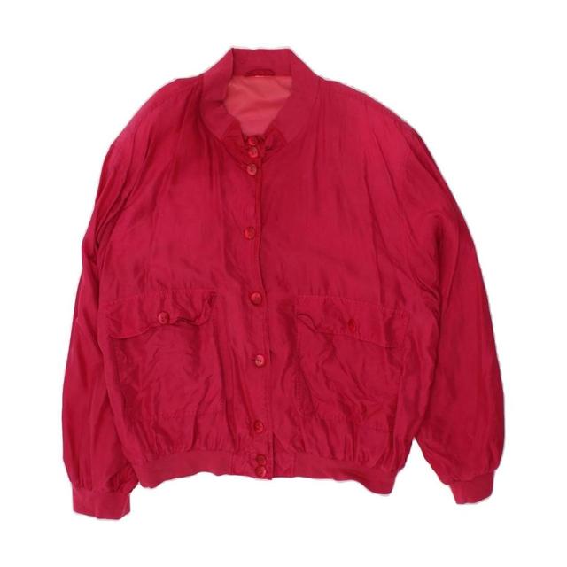 Vintage Women's Bomber Jacket - Pink - L on Productcaster.