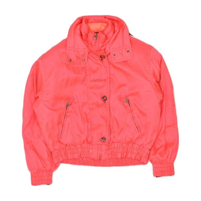 Vintage Women's Bomber Jacket - Pink - S on Productcaster.