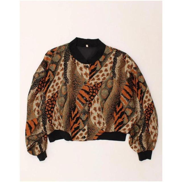 Vintage Women's Bomber Jacket - Brown - L on Productcaster.