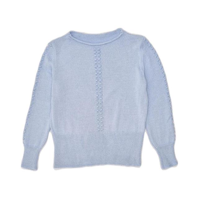 Vintage Women's Jumper - Blue - M on Productcaster.