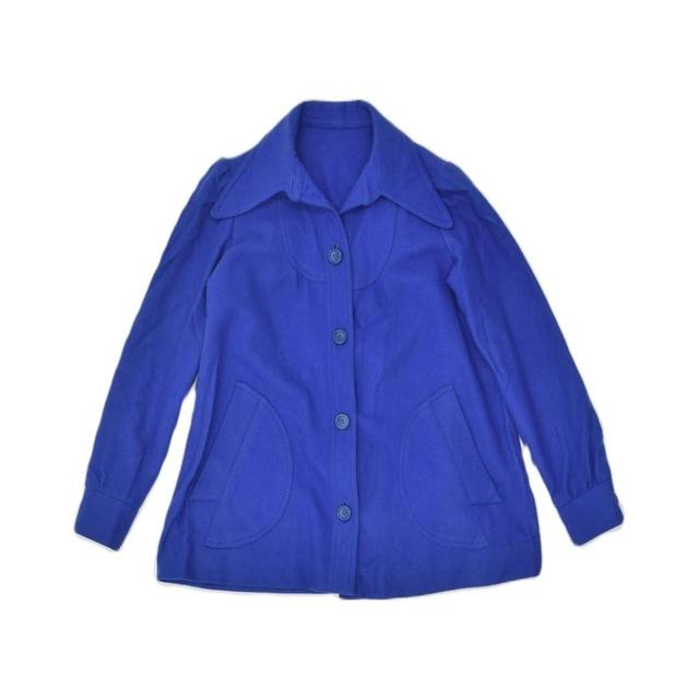 Vintage Women's Tailored jacket - Blue - S on Productcaster.