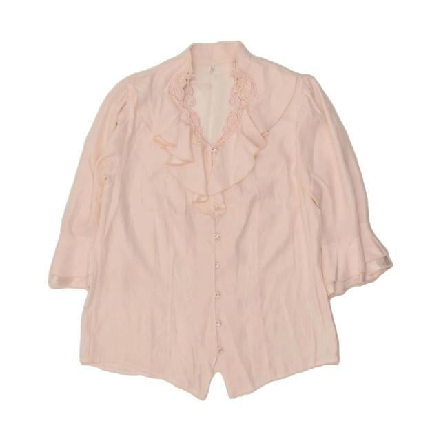 Vintage Women's Blouse - Pink - L on Productcaster.