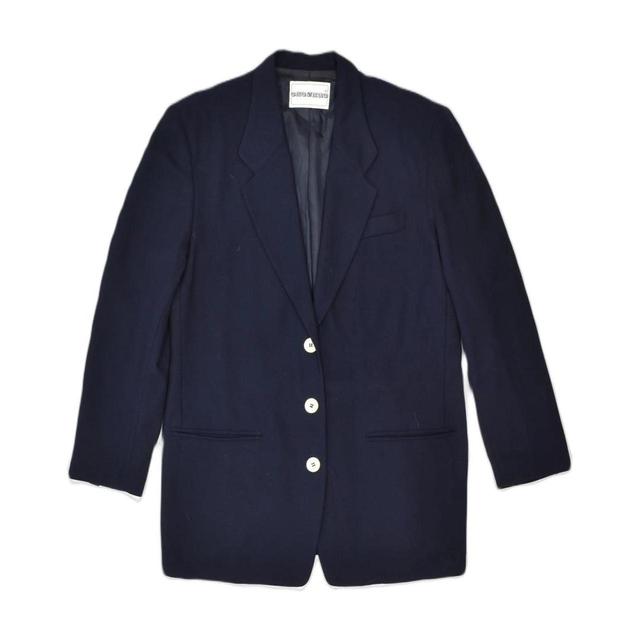 Vintage Women's Tailored jacket - Blue/Navy - L on Productcaster.