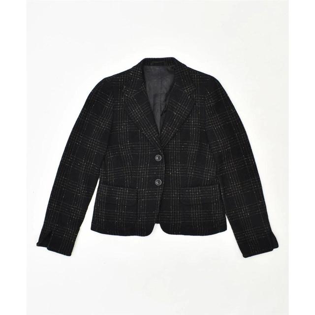 Vintage Women's Tailored jacket - Black - S on Productcaster.