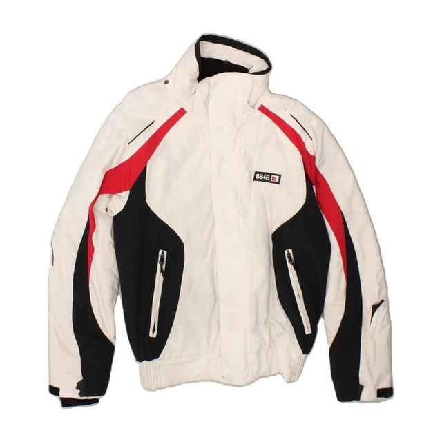 Vintage Men's Ski Jacket - White - S on Productcaster.