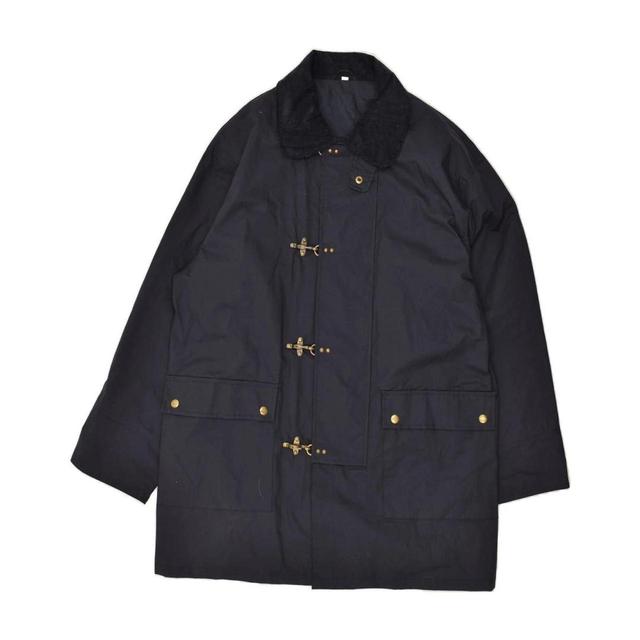 Vintage Men's Cotton Jacket - Blue/Navy - M on Productcaster.