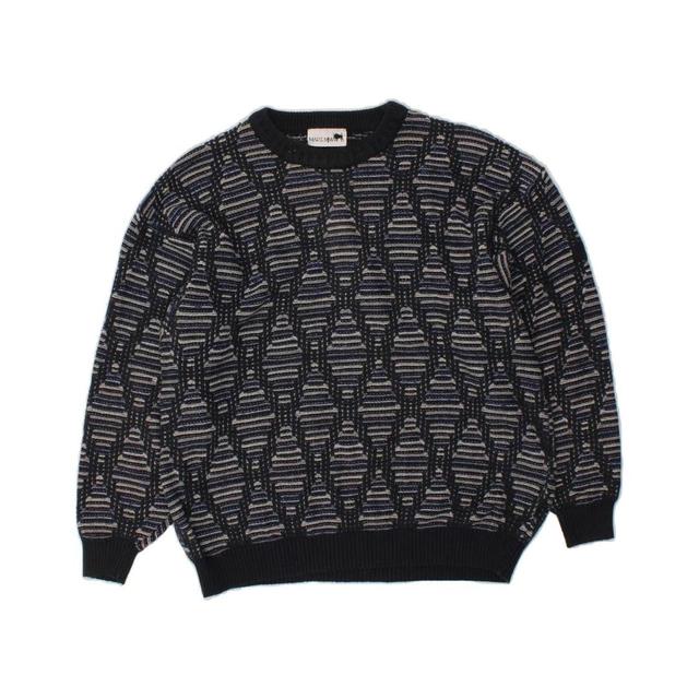 Vintage Men's Jumper - Blue/Navy - XL on Productcaster.