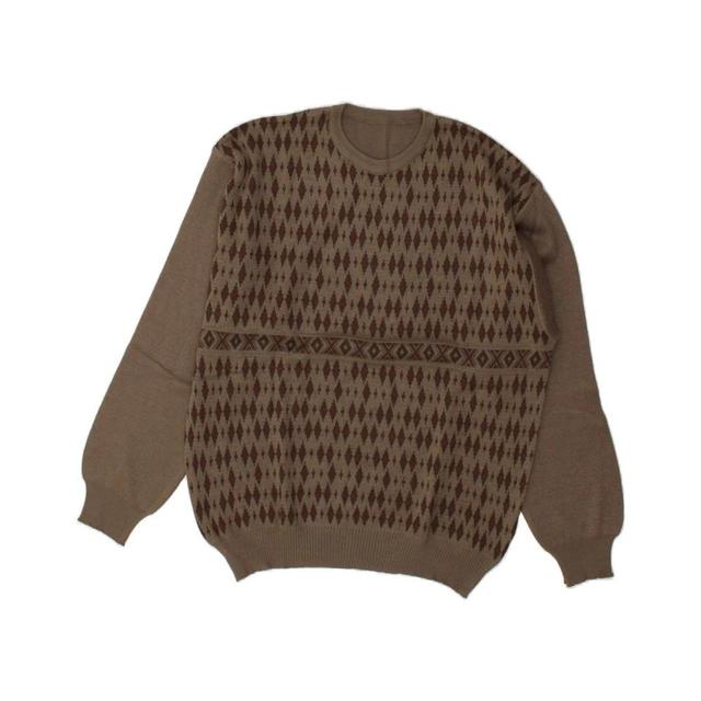 Vintage Men's Jumper - Brown - L on Productcaster.