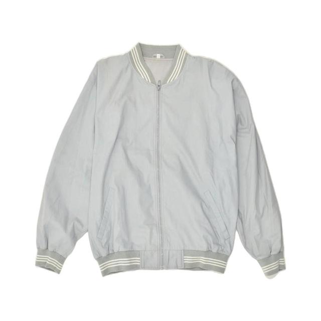 Vintage Men's Bomber Jacket - Blue - S on Productcaster.